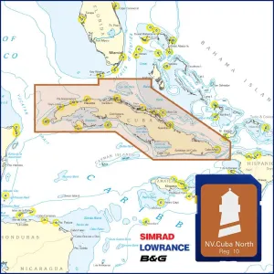 NV-Plotterkarten, Cuba North & South auf SD / microSD Card für Kartenplotter