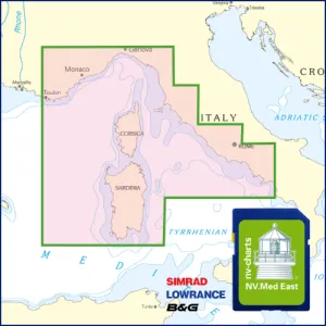 NV-Plotterkarten, Mittelmeer Ost - FR 10, FR 11, IT 1, IT 2, IT 3, IT 4 SD/micro SD für Kartenplotter