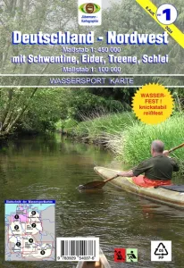 Wassersport-Wanderkarte WW1 Deutschland-Nordwest
