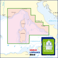 NV-Plotterkarten, Mittelmeer Ost - FR 10, FR 11, IT 1, IT 2, IT 3, IT 4 SD/micro SD für Kartenplotter